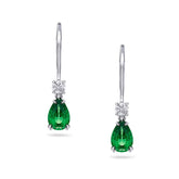 Tsavorite Garnet & Diamond Earrings - Dracakis Jewellers